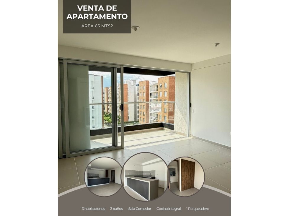 Apartamento en venta Valle Del Cauca Cali 12 De Octubre 65 m2 Habitaciones 3 Baños 2 Garajes 1 Precio $475000000