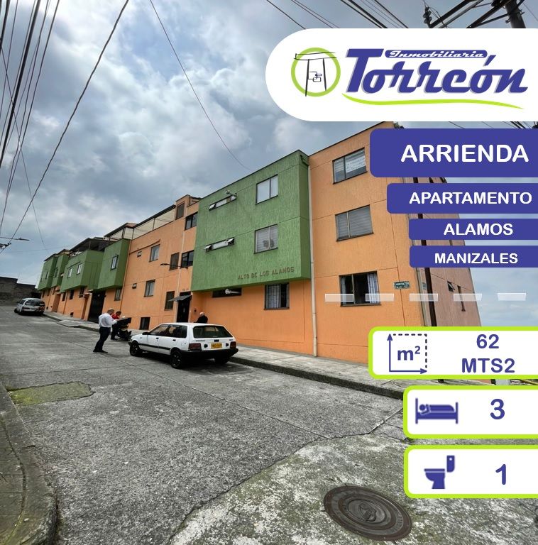 Apartamento en arriendo Caldas Manizales Lleras 62 m2 Habitaciones 3 Baños 1 Garajes 0 Precio $1200000