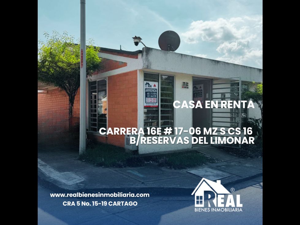 Casa en arriendo Valle Del Cauca Cartago La Trinidad 66 m2 Habitaciones 3 Baños 2 Garajes 0 Precio $880000