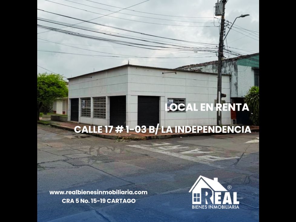 Local en arriendo Valle Del Cauca Cartago La Isabela 110 m2 Habitaciones 0 Baños 1 Garajes 0 Precio $2200000