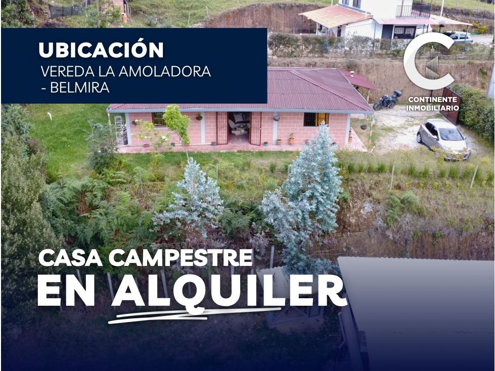 Casa Campestre en arriendo Antioquia Belmira Belmira 120 m2 Habitaciones 3 Baños 2 Garajes 0 Precio $1000000