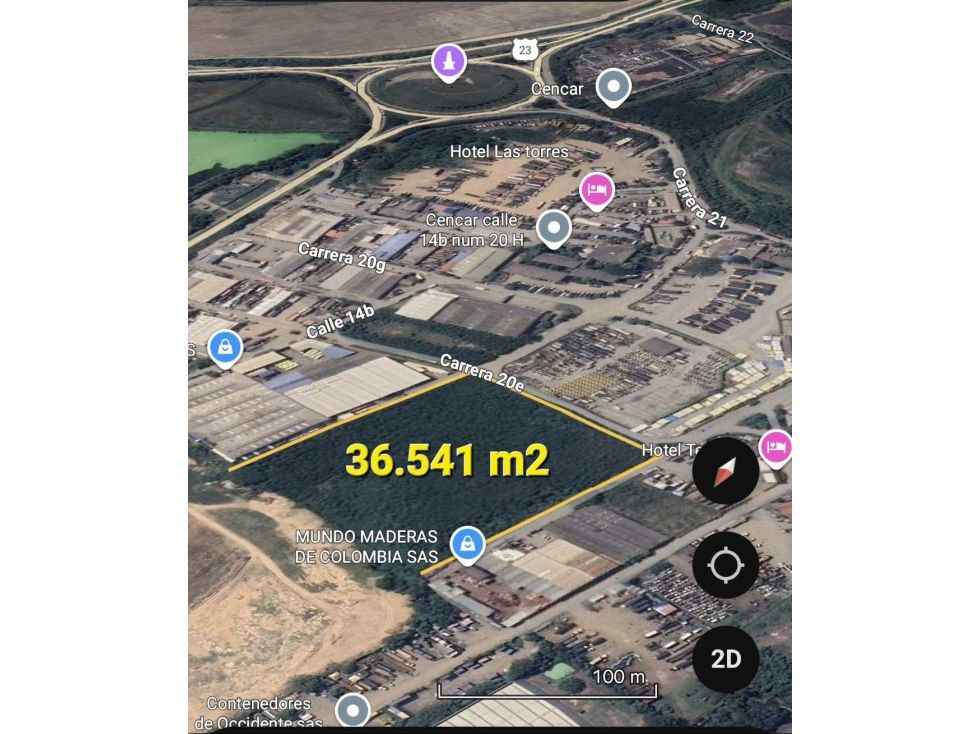 Lote en venta Valle Del Cauca Yumbo La Estancia 36541 m2 Habitaciones 0 Baños 0 Garajes 0 Precio $13500000000