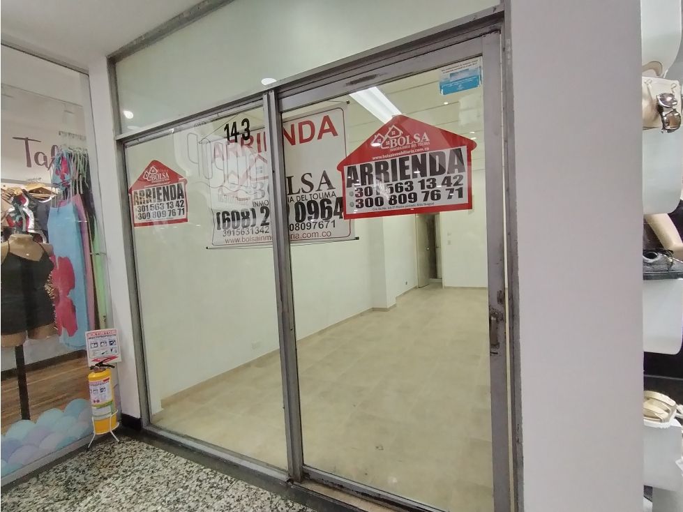 Local en arriendo Tolima Ibagué Centro 23 m2 Habitaciones 0 Baños 1 Garajes 0 Precio $4640000