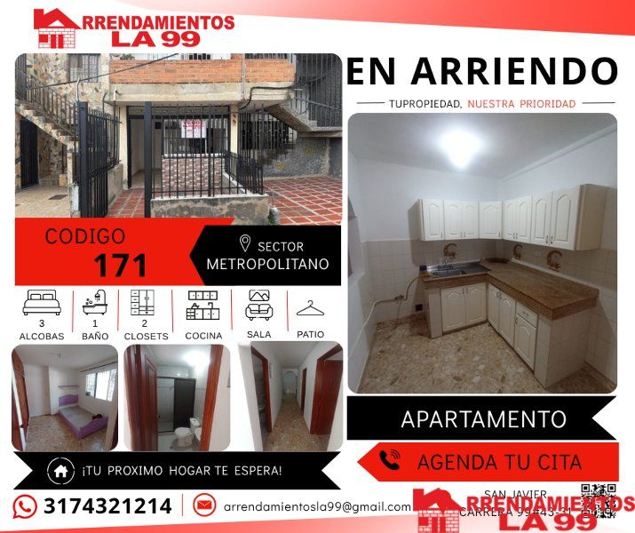 Casa en arriendo o venta Antioquia Medellín La Pradera 58 m2 Habitaciones 3 Baños 1 Garajes 0 Precio venta $260000000 Precio arriendo $1400000