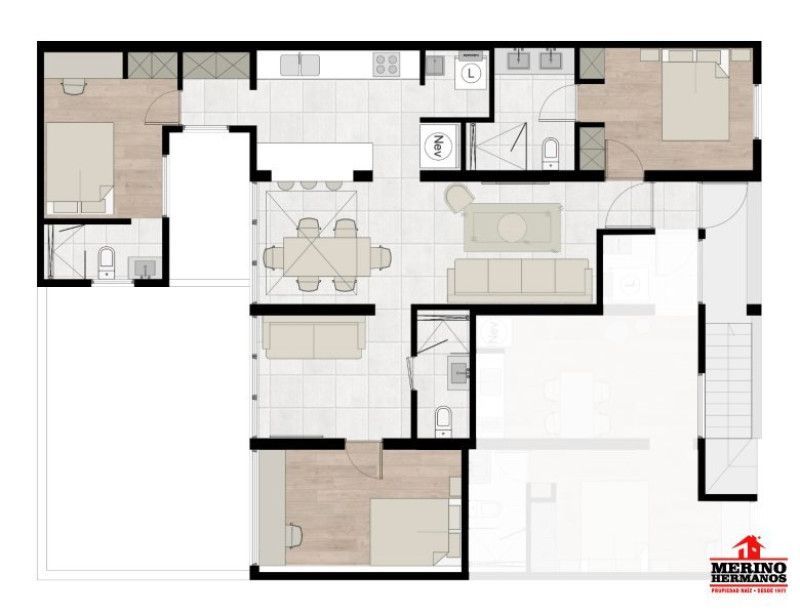 Apartamento en arriendo Antioquia Medellín San Joaquin 85 m2 Habitaciones 3 Baños 3 Garajes 0 Precio $3000000