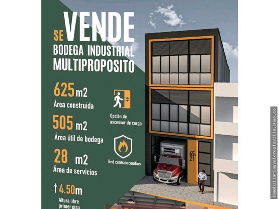 Bodega en venta Antioquia Medellín Tenche 625 m2 Habitaciones 0 Baños 0 Garajes 0 Precio $3800000000