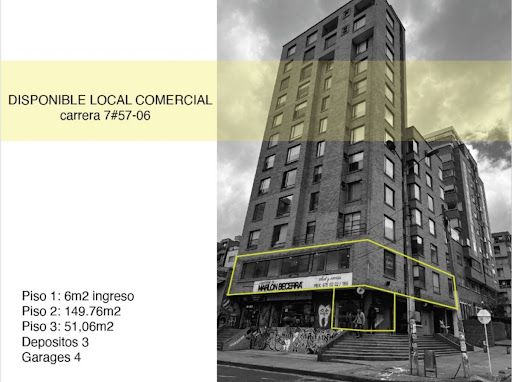 Local en venta Cundinamarca Bogotá Emaus 201 m2 Habitaciones 0 Baños 3 Garajes 4 Precio $2000000000