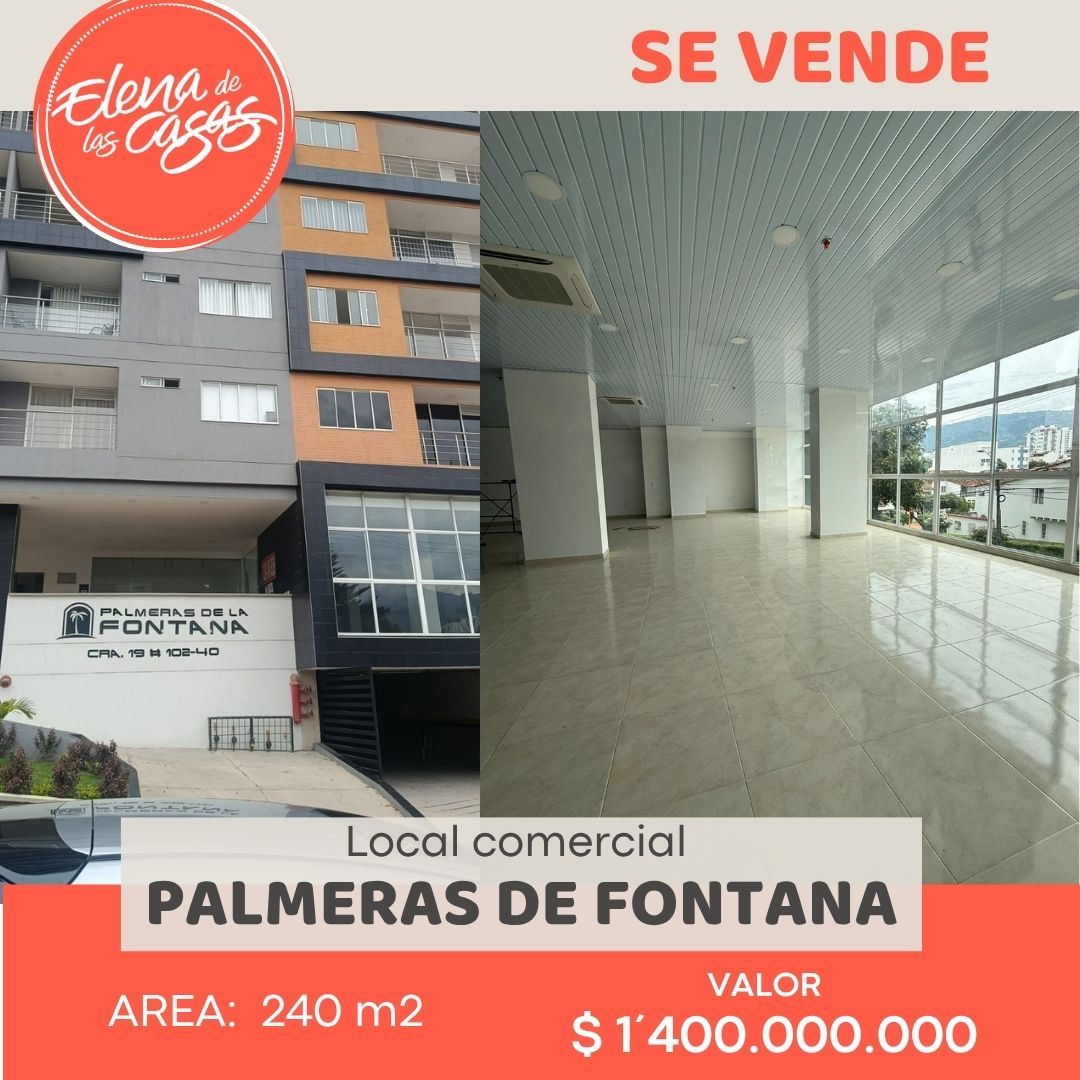 Local Comercial en venta Santander Bucaramanga Fontana 240 m2 Habitaciones 0 Baños 0 Garajes 0 Precio $1400000000