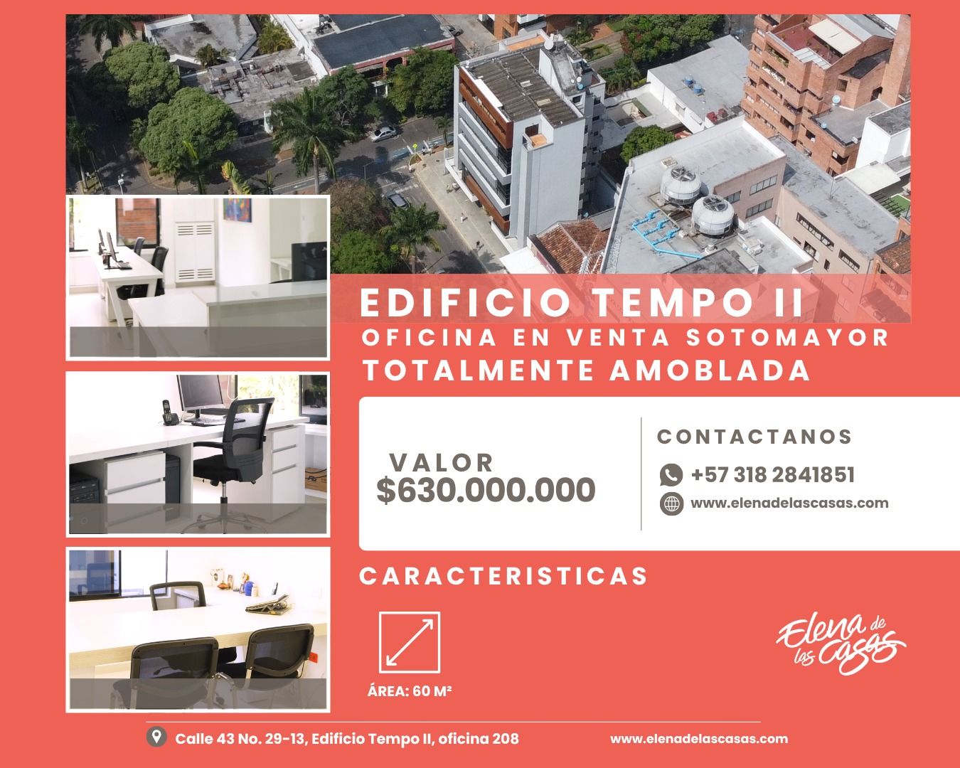 Oficina en venta Santander Bucaramanga Mejoras Publicas 60 m2 Habitaciones 0 Baños 0 Garajes 0 Precio $630000000
