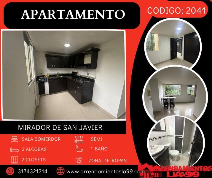 Apartamento en arriendo Antioquia Medellín Robledo 45 m2 Habitaciones 2 Baños 1 Garajes 0 Precio $1200000