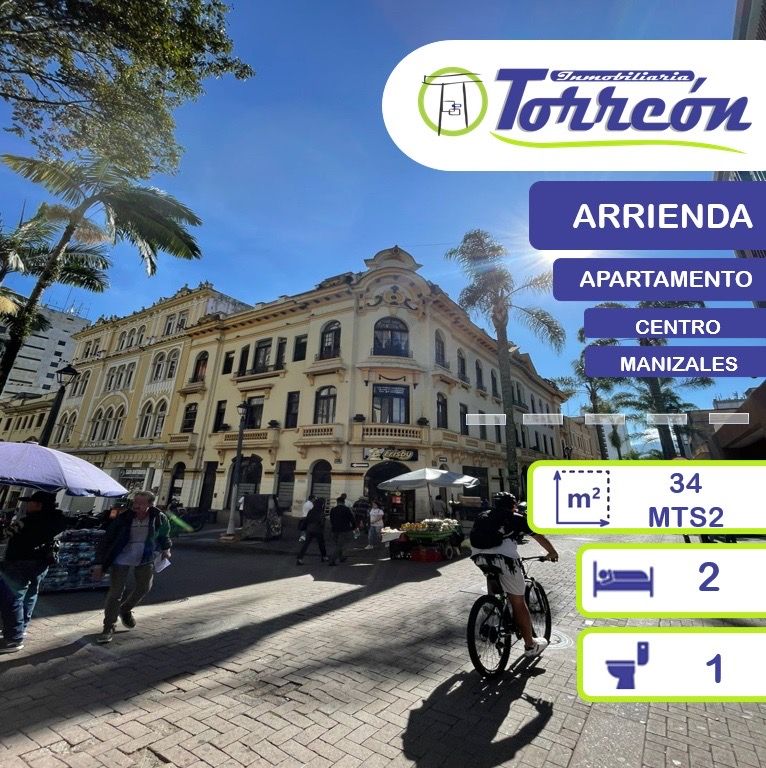 Apartamento en arriendo Caldas Manizales El Centro 34 m2 Habitaciones 2 Baños 1 Garajes 0 Precio $1450000
