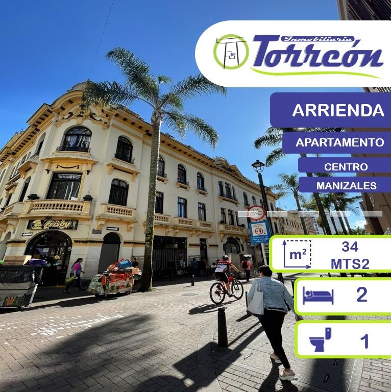 Apartamento en arriendo Caldas Manizales El Centro 34 m2 Habitaciones 2 Baños 1 Garajes 0 Precio $1450000