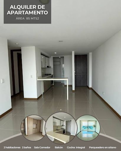 Apartamento en arriendo Valle Del Cauca Cali Urbanización La Flora 85 m2 Habitaciones 2 Baños 2 Garajes 1 Precio $2500000