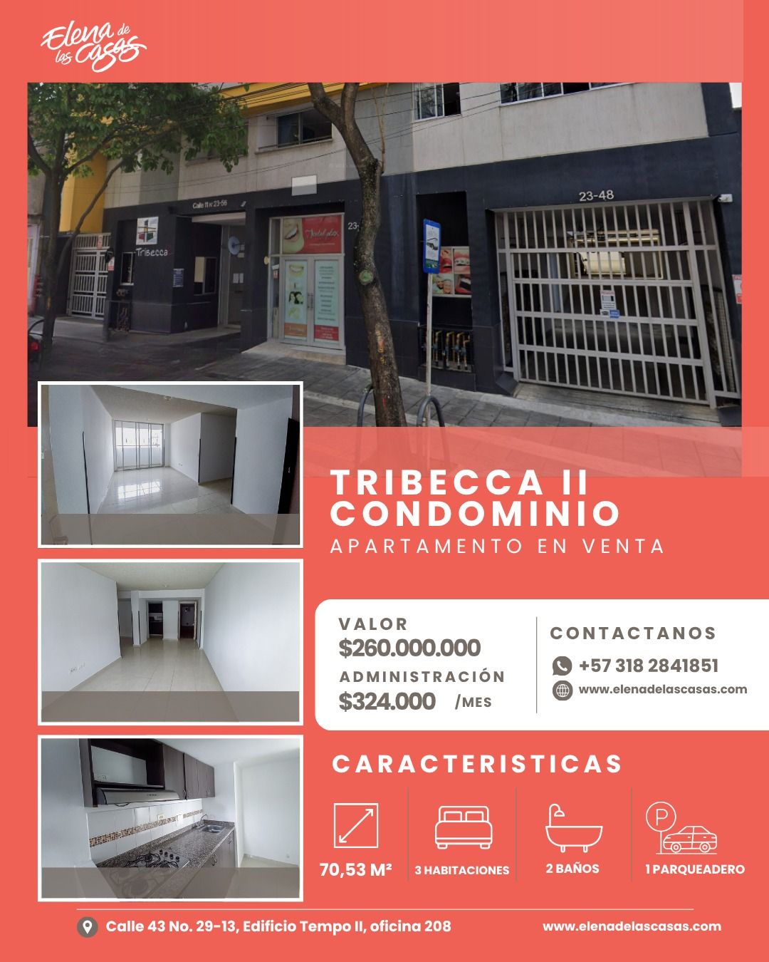 Apartamento en venta Santander Bucaramanga Mutualidad 70 m2 Habitaciones 3 Baños 2 Garajes 1 Precio $260000000