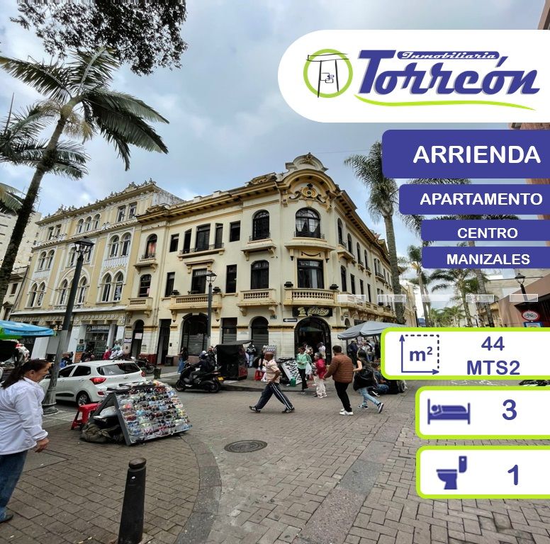 Apartamento en arriendo Caldas Manizales El Centro 44 m2 Habitaciones 3 Baños 1 Garajes 0 Precio $1700000