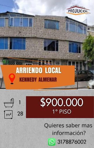 Local en arriendo Cundinamarca Bogotá El Almenar 28 m2 Habitaciones 0 Baños 1 Garajes 0 Precio $900000
