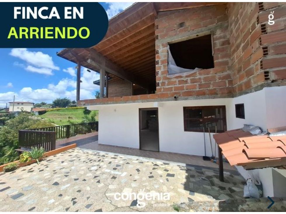 Finca en arriendo Antioquia Rionegro El Hospital 110 m2 Habitaciones 2 Baños 2 Garajes 2 Precio $2200000
