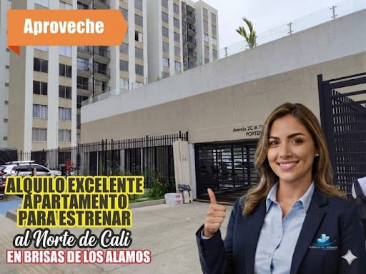 Apartamento en arriendo Valle Del Cauca Cali Brisas De Los Álamos 65 m2 Habitaciones 2 Baños 2 Garajes 1 Precio $1600000