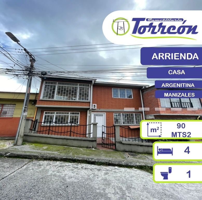 Casa en arriendo Caldas Manizales La Primavera 90 m2 Habitaciones 4 Baños 1 Garajes 0 Precio $1350000