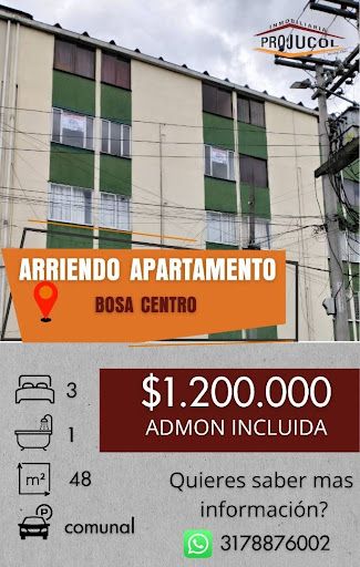 Apartamento en arriendo Cundinamarca Bogotá San Jose 48 m2 Habitaciones 3 Baños 1 Garajes 0 Precio $1200000