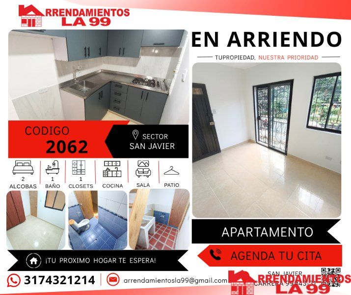 Apartamento en arriendo Antioquia Medellín Gerona 60 m2 Habitaciones 4 Baños 2 Garajes 0 Precio $1700000