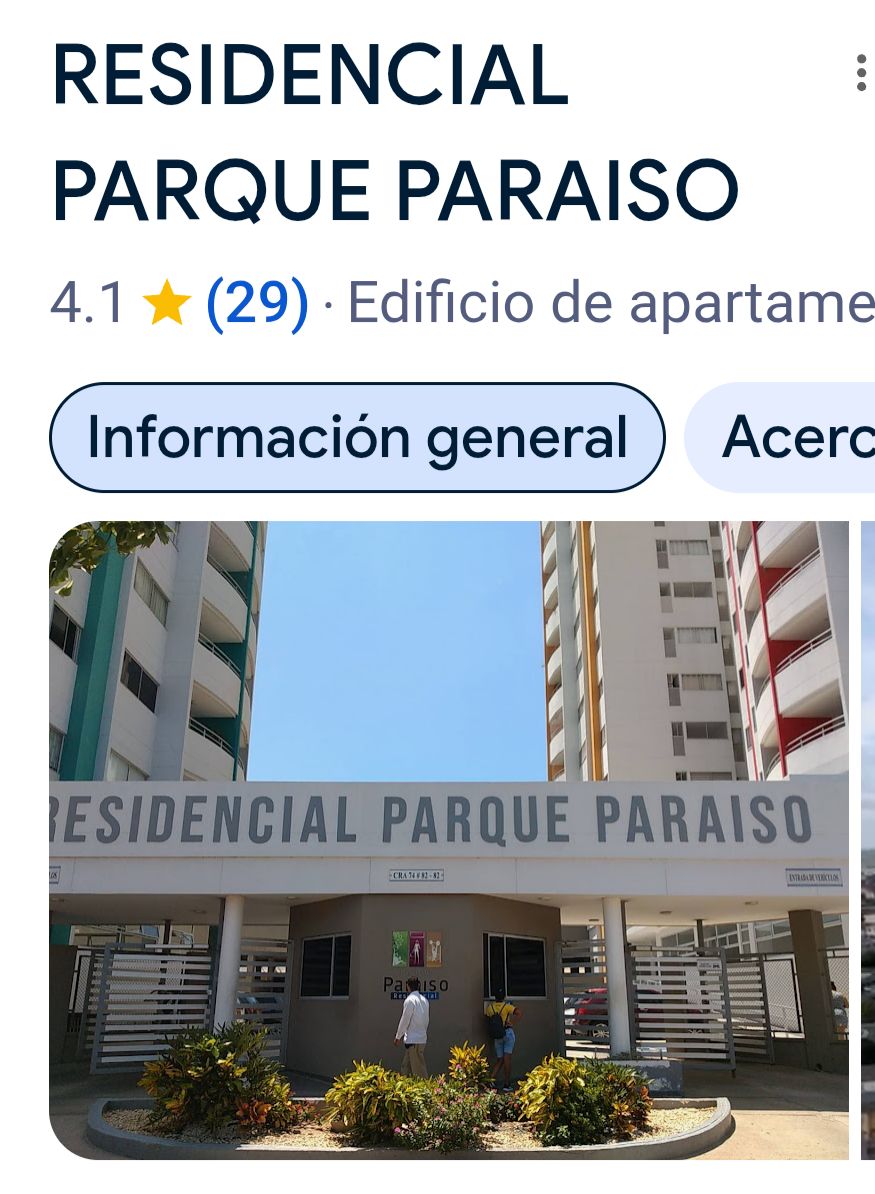Apartamento en arriendo Atlántico Barranquilla Paraiso 70 m2 Habitaciones 3 Baños 2 Garajes 1 Precio $1600000