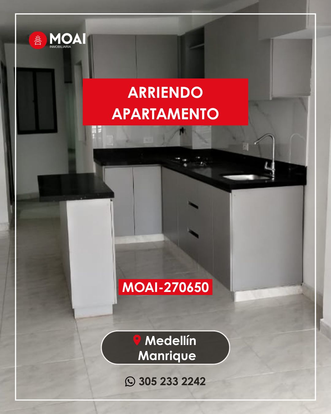Apartamento en arriendo Antioquia Medellín Campo Valdes No 2 100 m2 Habitaciones 3 Baños 2 Garajes 0 Precio $2000000