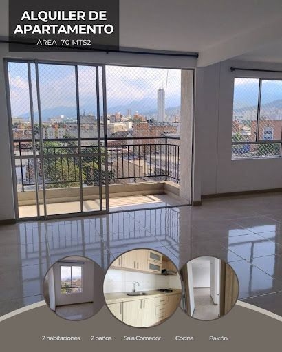 Apartamento en arriendo Valle Del Cauca Cali San Pedro 74 m2 Habitaciones 2 Baños 2 Garajes 1 Precio $2000000