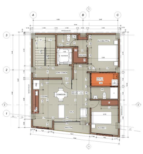 Apartamento en venta Antioquia Envigado El Dorado 70 m2 Habitaciones 2 Baños 2 Garajes 0 Precio $480000000