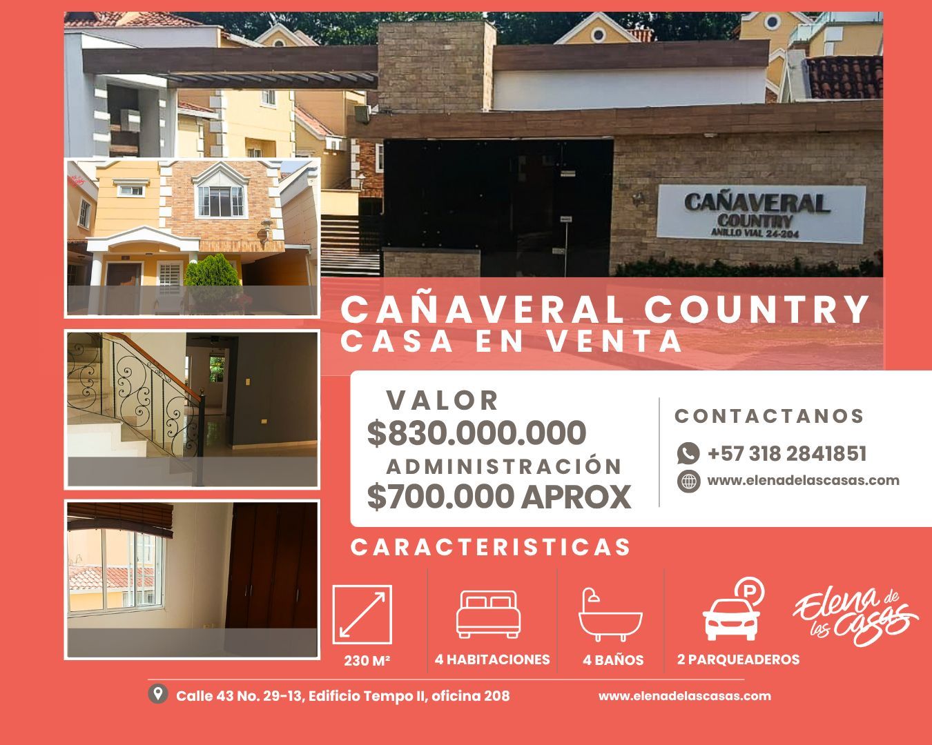 Casa en venta Santander Floridablanca Santa Ana 230 m2 Habitaciones 4 Baños 4 Garajes 2 Precio $830000000