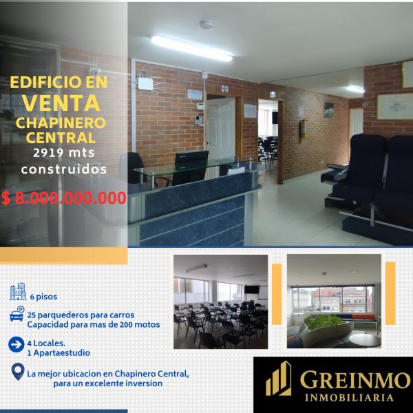 Edificio en venta Cundinamarca Bogotá Chapinero Sur Occidental 2919 m2 Habitaciones 26 Baños 9 Garajes 15 Precio $5000000000