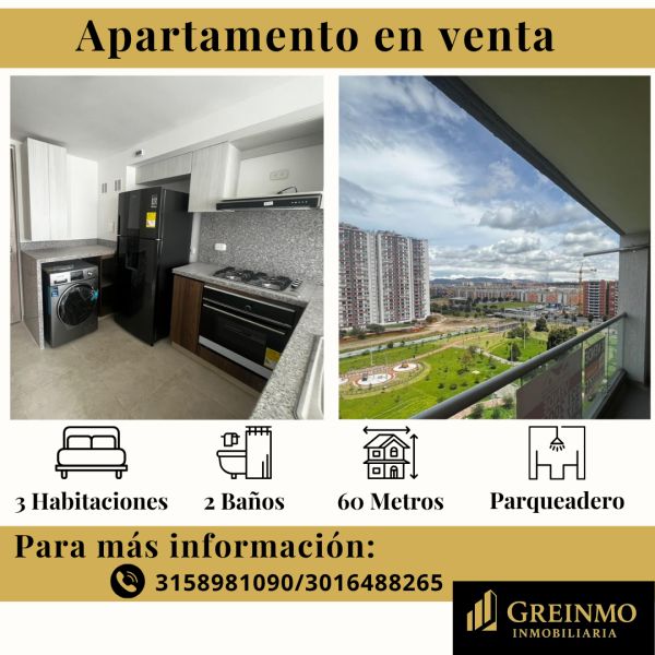 Apartamento en venta Cundinamarca Bogotá Valladolid 60 m2 Habitaciones 3 Baños 2 Garajes 1 Precio $430000000