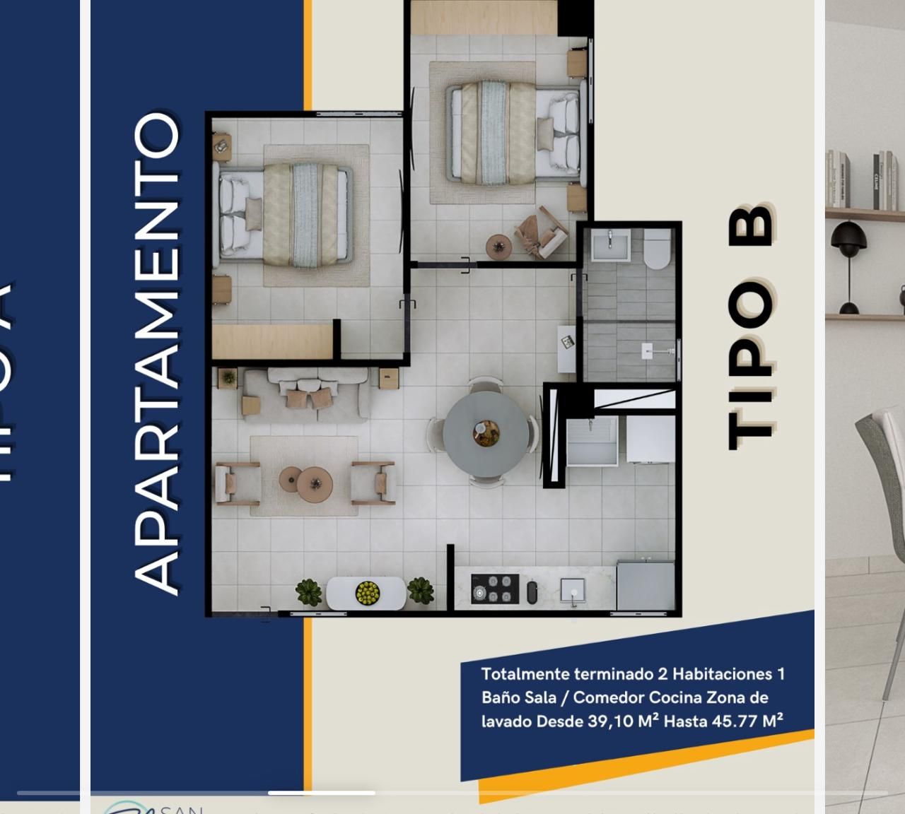 Apartamento en venta Santander Bucaramanga San Francisco 40 m2 Habitaciones 2 Baños 1 Garajes 1 Precio $199900000