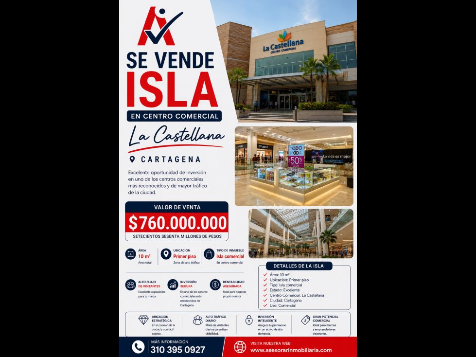 Lote en venta Bolívar Cartagena La Castellana 10 m2 Habitaciones 0 Baños 0 Garajes 0 Precio $760000000