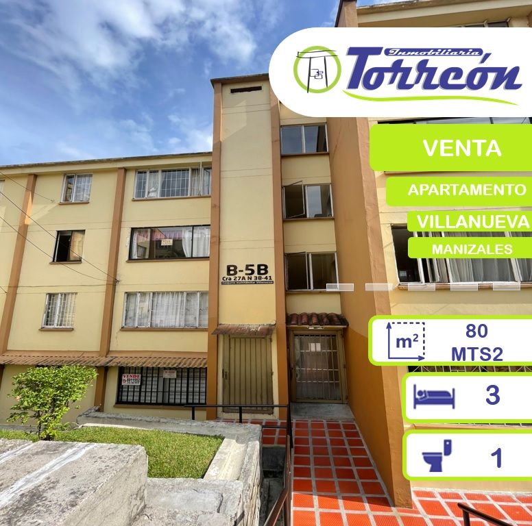 Apartamento en venta Caldas Manizales Cervantes 80 m2 Habitaciones 3 Baños 1 Garajes 0 Precio $270000000