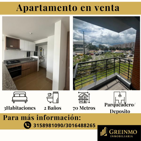 Apartamento en venta Cundinamarca Bogotá Ciudad Techo 70 m2 Habitaciones 3 Baños 2 Garajes 1 Precio $465000000