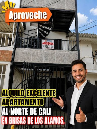 Apartamento en arriendo Valle Del Cauca Cali Brisas De Los Álamos 50 m2 Habitaciones 2 Baños 1 Garajes 0 Precio $800000