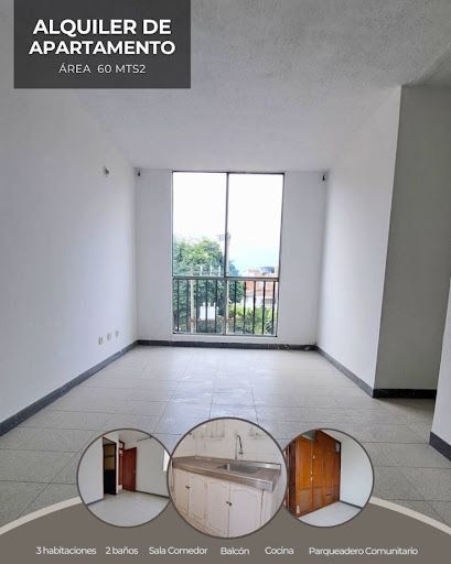 Apartamento en arriendo Valle Del Cauca Cali Brisas De Los Álamos 75 m2 Habitaciones 3 Baños 2 Garajes 0 Precio $1000000