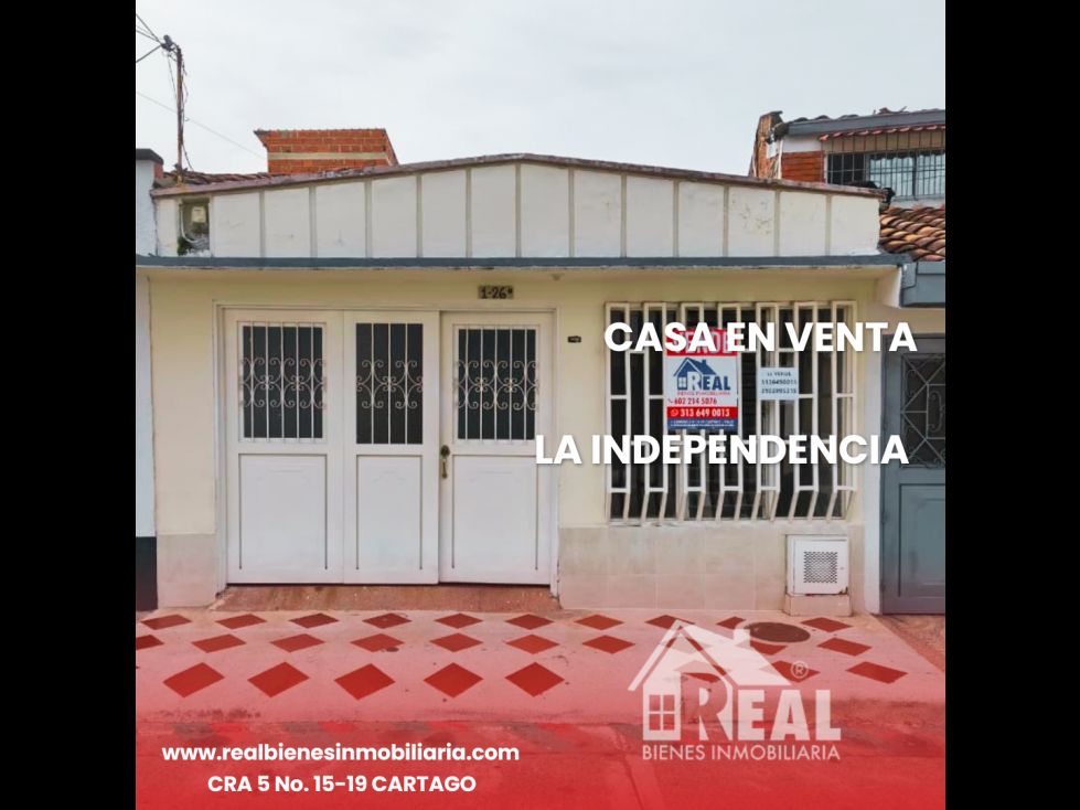 Casa en venta Valle Del Cauca Cartago Cartago 0 m2 Habitaciones 3 Baños 2 Garajes 1 Precio $250000000