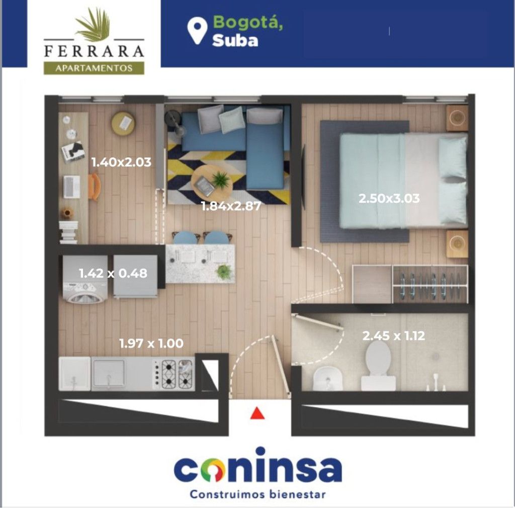 Apartamento en venta Cundinamarca Bogotá Asd 26 m2 Habitaciones 2 Baños 1 Garajes 0 Precio $180000000
