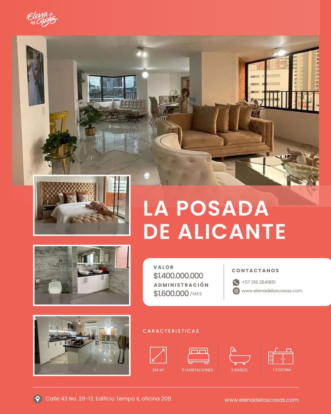 Apartamento en venta Santander Bucaramanga Sotomayor 314 m2 Habitaciones 4 Baños 3 Garajes 2 Precio $1400000000