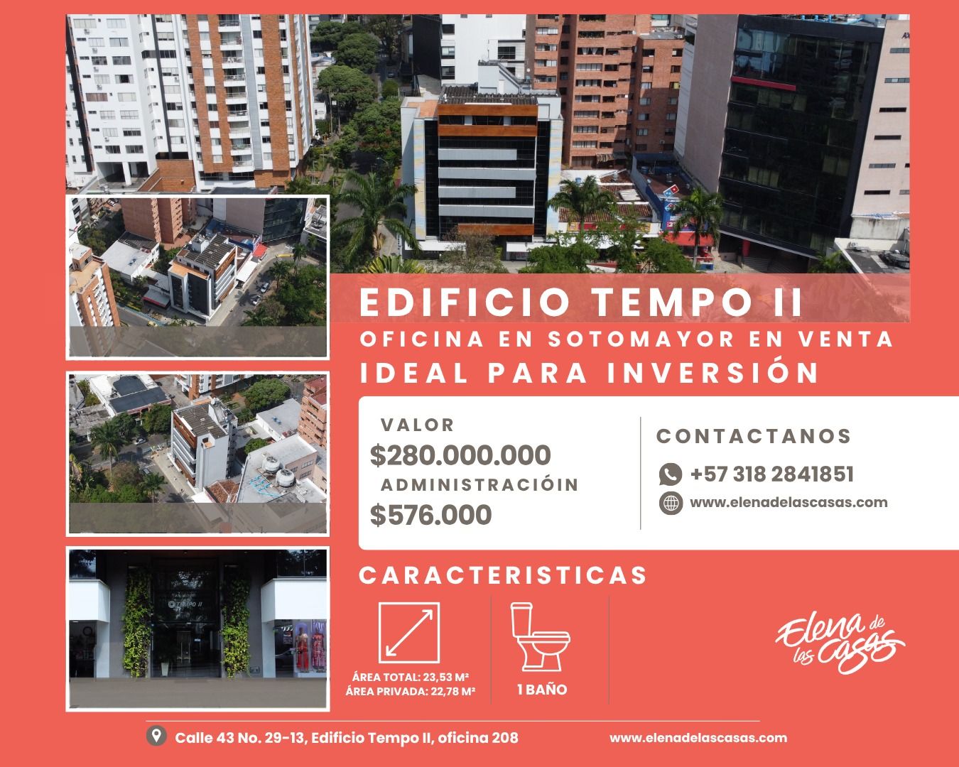 Consultorio en venta Santander Bucaramanga Mejoras Publicas 23 m2 Habitaciones 0 Baños 1 Garajes 0 Precio $280000000