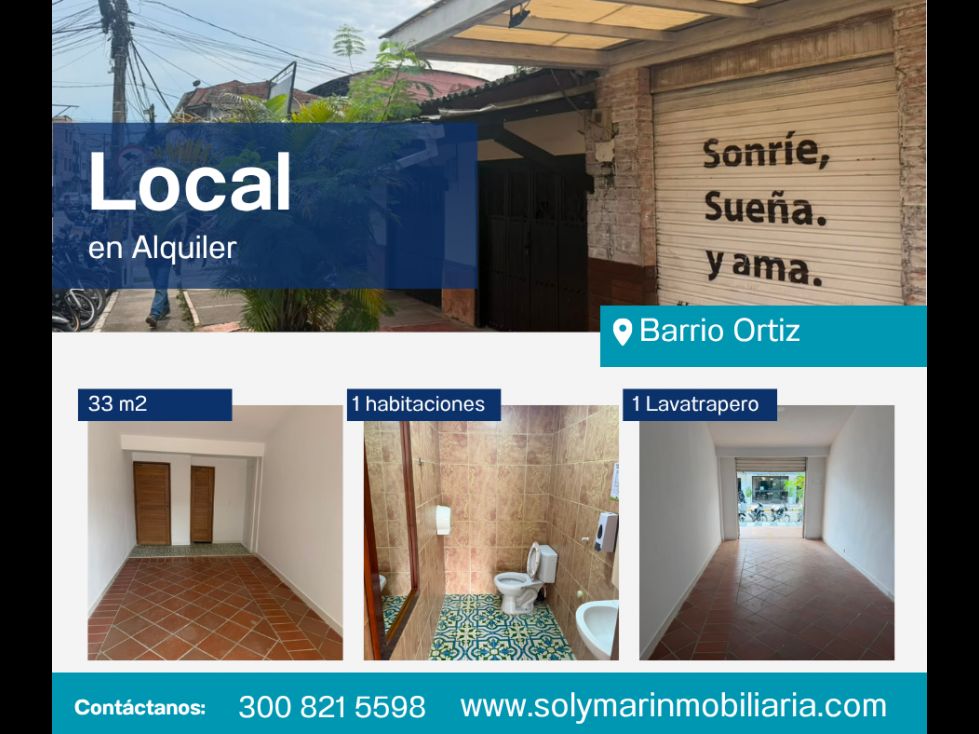 Local en arriendo Antioquia Apartadó Velez 33 m2 Habitaciones 0 Baños 1 Garajes 0 Precio $1100000