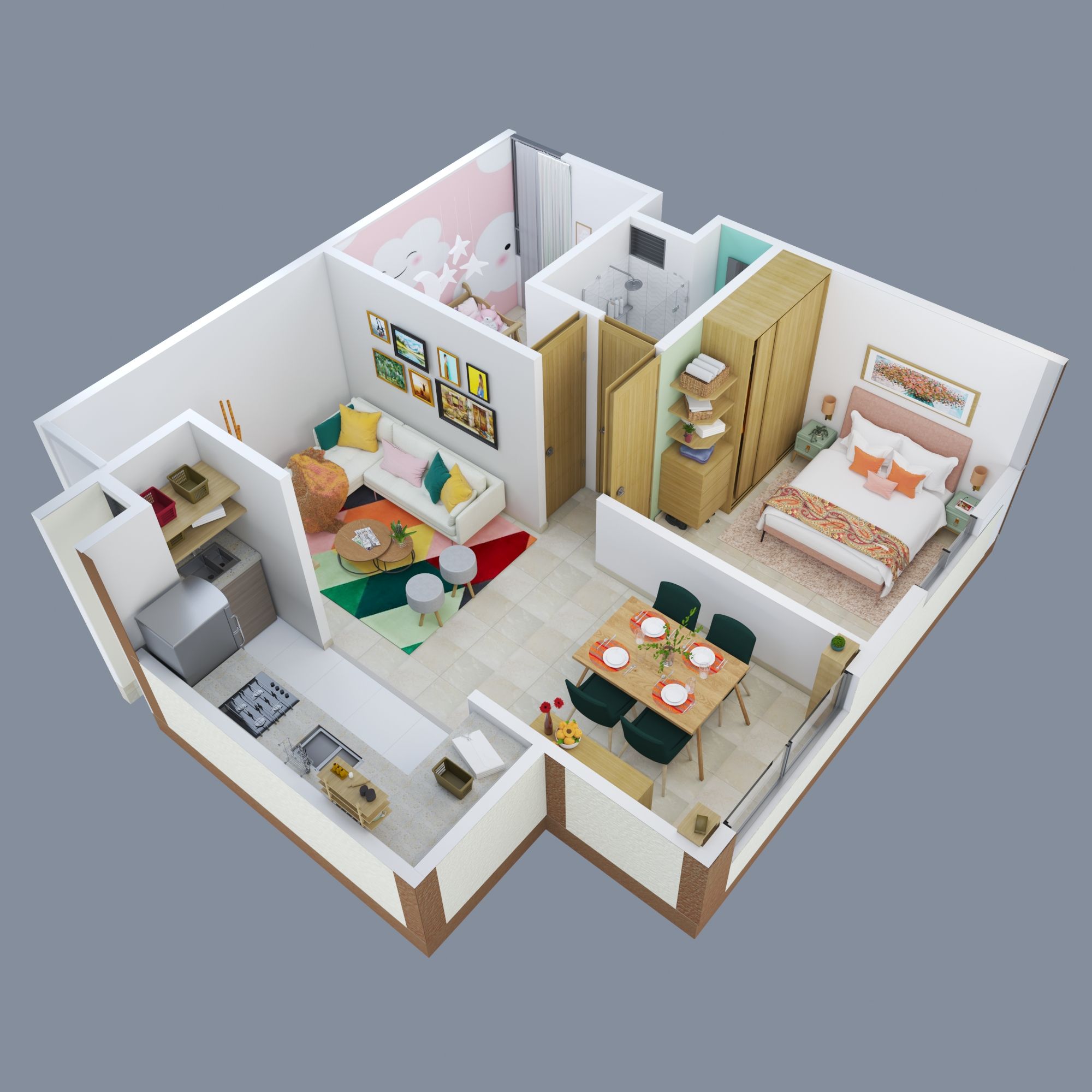 Proyectos Entrega Inmediata Urbanizacin Garagoa Apartamento en venta Quindío Armenia El Silencio 49 m2 Habitaciones 2 Baños 1 Garajes 0 Precio $163702500