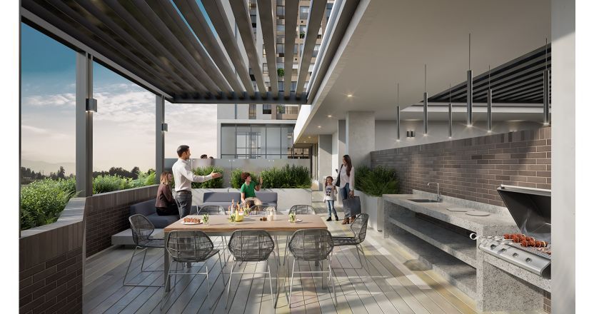 Comprar Exterior Tramonte Living Apartamento en venta Cundinamarca Bogotá San José De Bavaria 38 m2 Habitaciones 2 Baños 1 Garajes 0 Precio $199290000