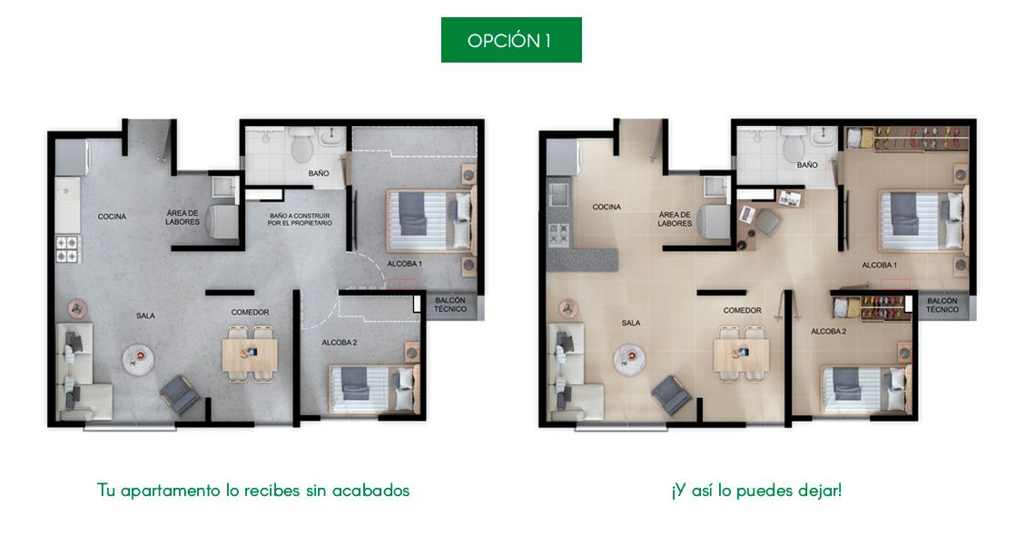 Proyectos Vivienda Nueva Búho-alameda Del Rio Apartamento en venta Atlántico Barranquilla Otros 52 m2 Habitaciones 2 Baños 1 Garajes 0 Precio $213525000