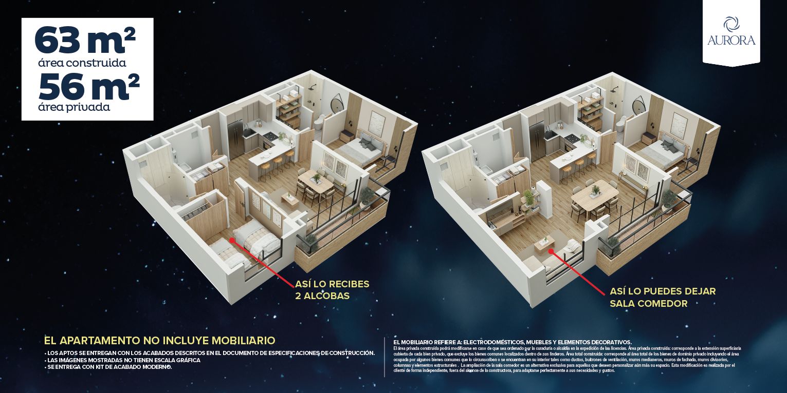 en undefined Undefined Undefined Undefined 56 m2 Habitaciones 2 Baños 2 Garajes 1 Precio $652770000