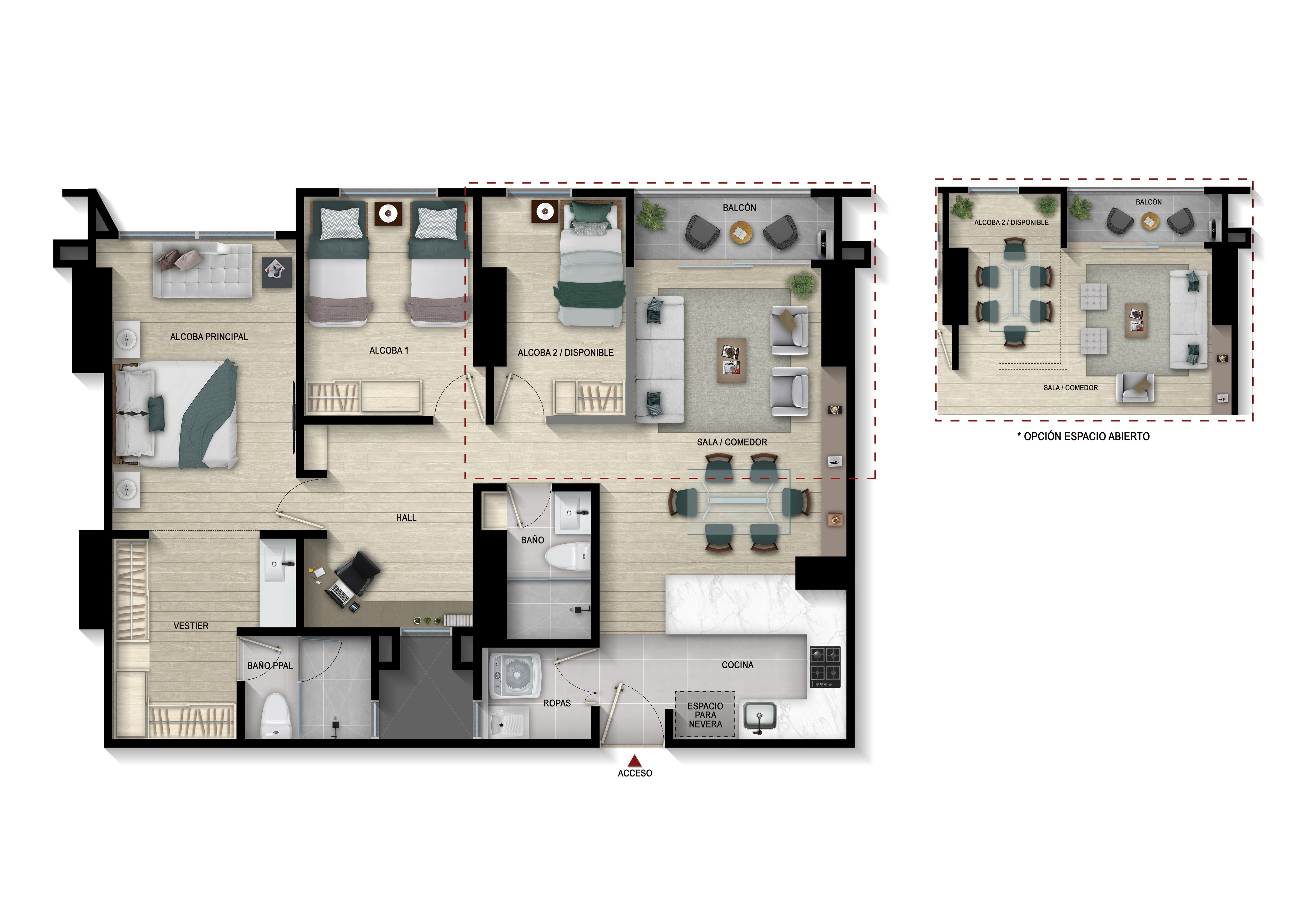 Proyectos Entrega Inmediata Ciudad La Salle Burdeos Apartamento en venta Cundinamarca Bogotá Otros 60 m2 Habitaciones 3 Baños 2 Garajes 1 Precio $620220000