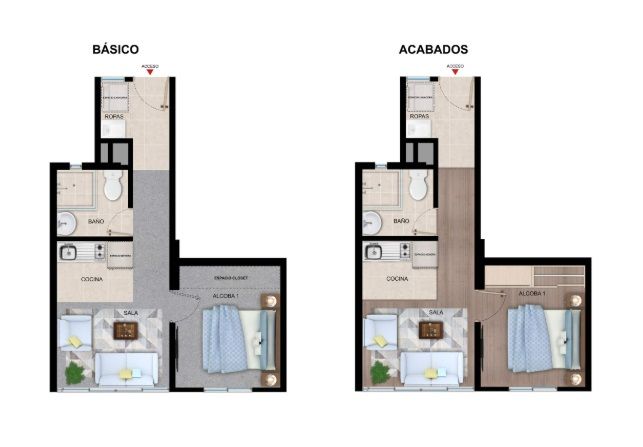 Proyectos Vivienda Nueva Ciudad La Salle Loira Apartamento en venta Cundinamarca Bogotá La Salle 30 m2 Habitaciones 1 Baños 1 Garajes 0 Precio $232740000