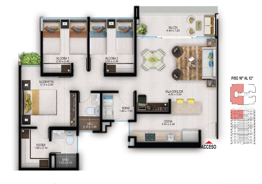 Proyectos Vivienda Nueva Bosques Del Hato Apartamento en venta Santander Piedecuesta Río Del Hato 76 m2 Habitaciones 3 Baños 2 Garajes 0 Precio $397611000